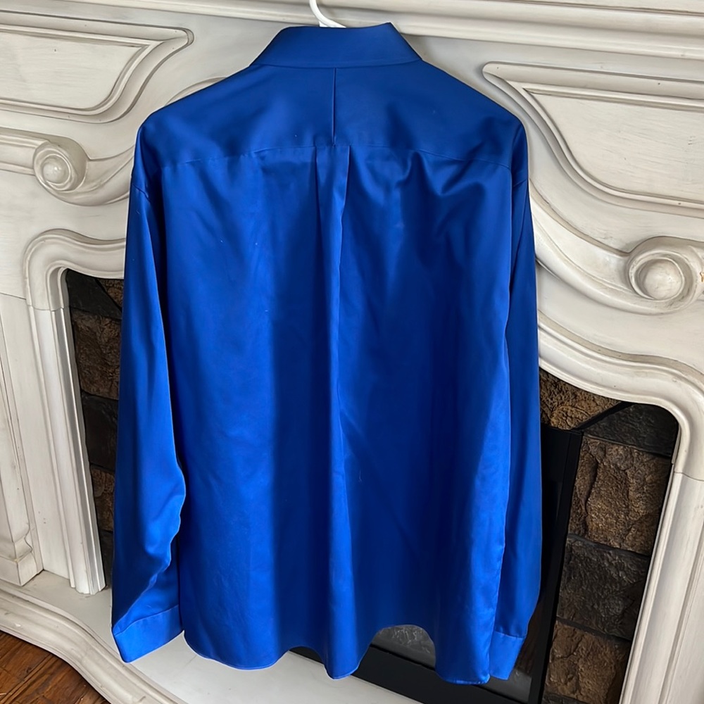 Michael Kors mens blue dress shirt